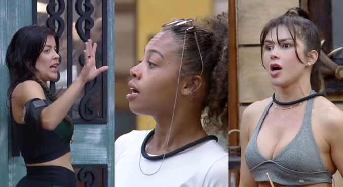 Barraco pós-punição: Jaque e Nadja ficaram muito irritadas com a forma como Lily se comportou
