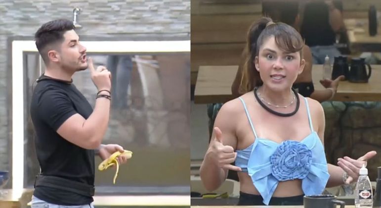 Nadja e Lucas Selfie discutem ao vivo após eliminação em A Fazenda 15:  'Dama do reality é você