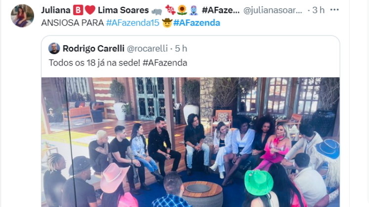 E como conter a ansiedade se ainda tem mais dez nomes de famosos que ficarão no Paiol para revelar?A Fazenda 15 promete! Não perca a pré-estreia na próxima segunda (18), às 22h30, na tela da Record TV!