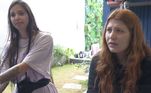Na lavanderia, o assunto também era ela! Vic desabafou com Giulia sobre ela e Murilo estarem irritados com comportamento 'mandão' de Ana 