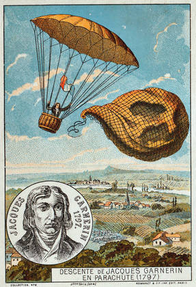 A história do paraquedismo teve início no dia 22 de outubro 1797. Durante o período de férias, André-Jacques Garnerin desenvolveu um balão de salto