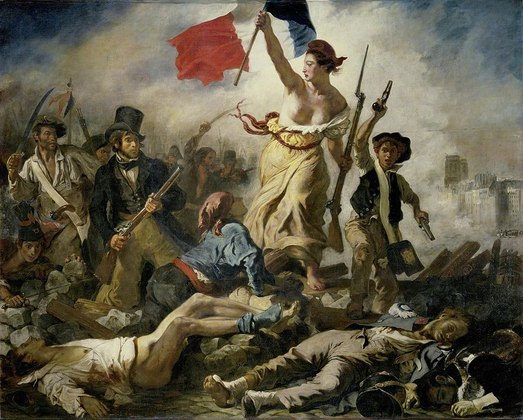 “A Liberdade Guiando o Povo” é uma pintura de Eugène Delacroix que representa a personificação da liberdade liderando o povo francês durante a Revolução de 1830. A obra é considerada uma das mais importantes da arte francesa e um símbolo da liberdade e da democracia.