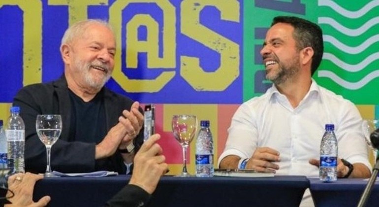 Luiz Inácio Lula da Silva, candidato à Presidência, e Paulo Dantas, governador de Alagoas