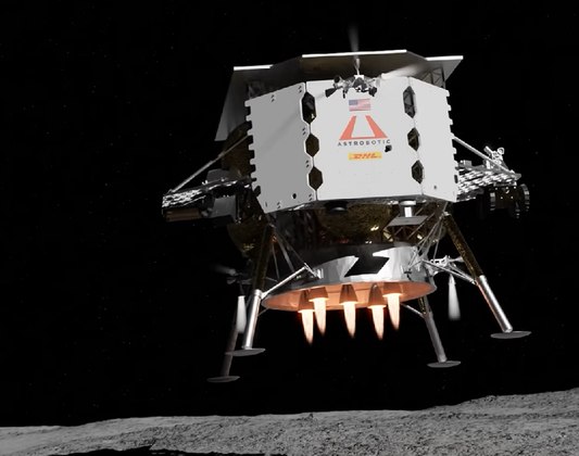 A NASA teve que desembolsar US$ 108 milhões para que a Astrobotic desenvolvesse o Peregrino e transportasse os experimentos científicos da agência até a Lua.