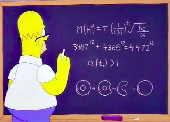 A Partícula de Deus: Na 10ª temporada, Homer passa por uma crise de meia-idade e resolve tentar se tornar inventor. Acontece que por muito pouco ele não prevê a chamada “Partícula de Deus”, que veio a ser descoberta 10 anos depois.