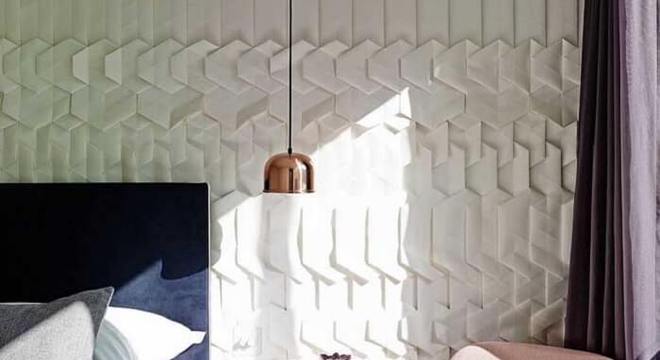 A placa de gesso 3D deve estar bem alinhada e seguir a sequencia correta para surtir o efeito desejado