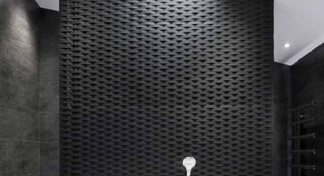 A placa de gesso 3D deve receber tratamento adequado para ser fixado no banheiro, devido a umidade do local