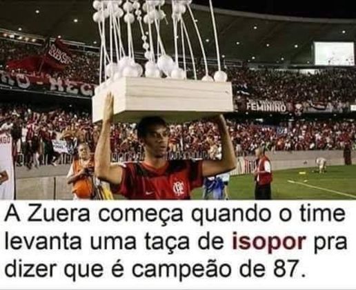A polêmica que envolve o título brasileiro de 1987 é assunto recorrente nas zoações entre o Flamengo e o Sport.