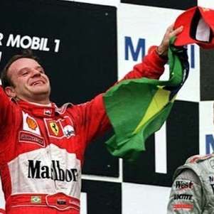 Rubens Barrichello no pódio