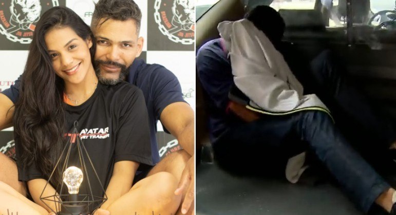 A professora Ellida e o marido Luis, que confessou o crime