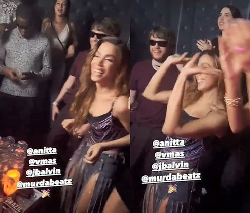 A própria cantora postou alguns vídeos em suas redes sociais, dançando e bebendo. Ela fez caras engraçadas e em um dos vídeos até 
