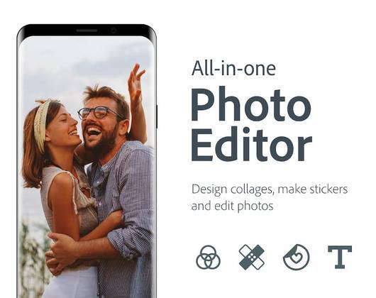 A qualidade da Adobe está presente neste aplicativo, que contém mais de 40 efeitos e traz mais realismo às fotos. Ele também tem funções de ajustes, como retirar manchas, sujeiras etc. Adobe Photoshop Express tem mais de 100 milhões de downloads na Play Store. 