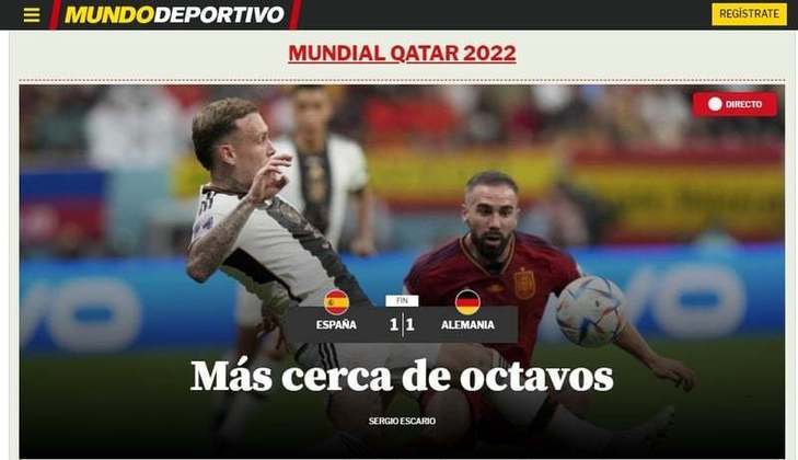 A segunda rodada da fase de grupos da Copa do Mundo continua fervendo no Qatar! Com jogaço de equipes campeãs mundias, este domingo (27) também ficará marcado pela surpreendente vitória marroquina contra a Bélgica. No jogo entre Espanha e Alemanha, o jornal espanhol 