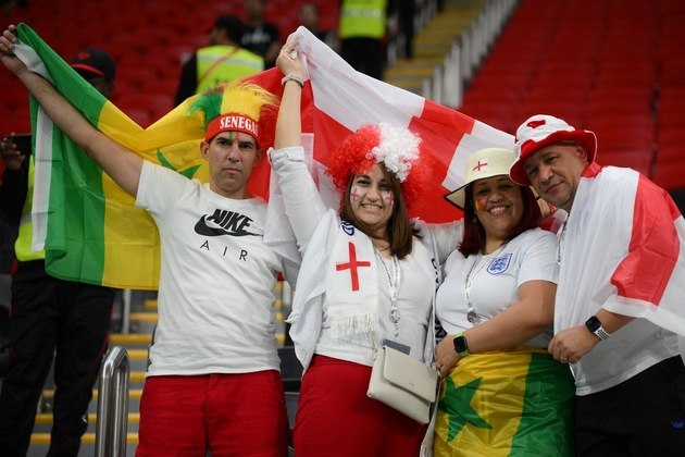 Torcedores ingleses estão empolgados com a campanha da seleção