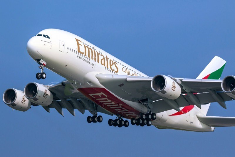 A380 da Emirates: aeronave com quatro classes