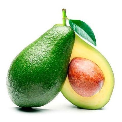 Abacate: fruto do abacateiro, o abacate ajuda no rendimento de treinos, tem cálcio, potássio e vitamina C. Pode ser comido como vitamina, em preparos salgados e em saladas. 