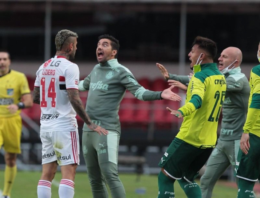 Abel Ferreira é adepto do confronto psicológico. Ele tentou contra Liziero, na final do Paulista