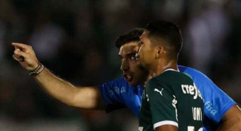 Abel Ferreira e Rony - Botafogo-SP x Palmeiras