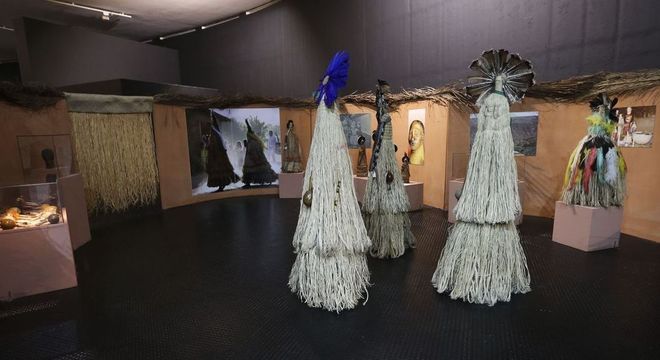 Exposição Índios: Os Primeiros Brasileiros, no Memorial dos Povos Indígenas