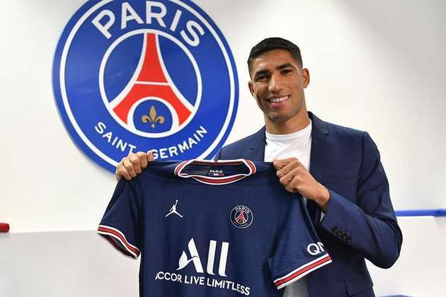 Achraf Hakimi (lateral-direito / Marrocos / 23 anos / Paris Saint-Germain) - valor de mercado: 70 milhões de euros (R$ 448 milhões)