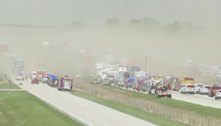Tempestade de areia provoca acidente de trânsito com dezenas de veículos nos EUA