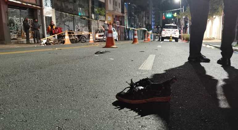 Motorista do carro não parou para prestar socorro e não foi identificado