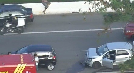 Acidente ocorreu no Cebolão, na pista expressa da Marginal Pinheiros