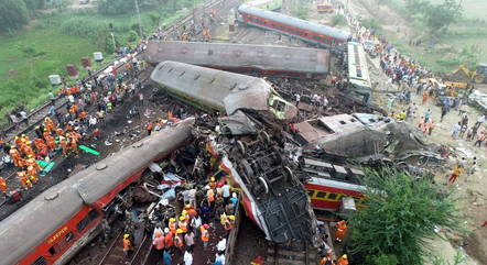 Acidentes ferroviários não são incomuns na Índia