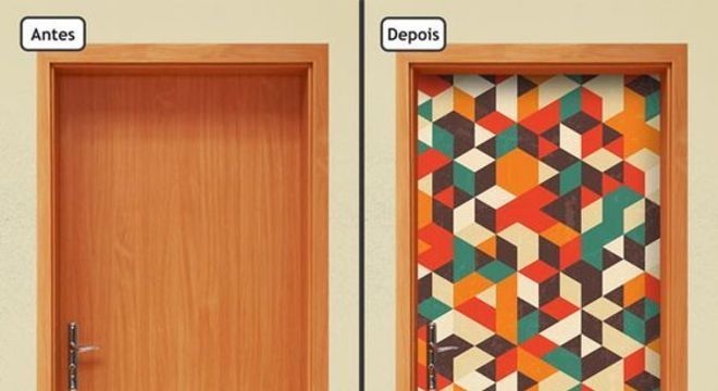 adesivo de porta - porta com adesivo 3d 