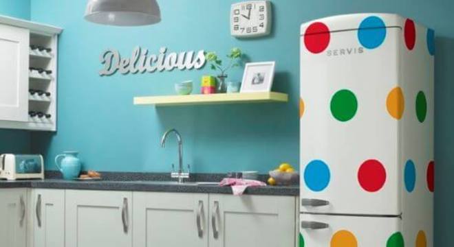 Adesivo geladeira retrô 