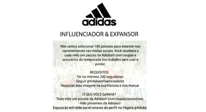 Promoção falsa que está circulando nas redes sociais
