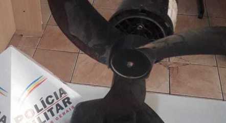 Arma do crime foi a hélice de um ventilador