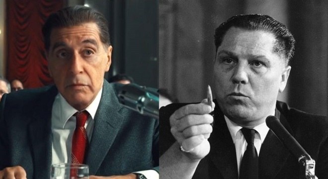 Al Pacino interpret o poltico Jimmy Hoffa ( dir.)