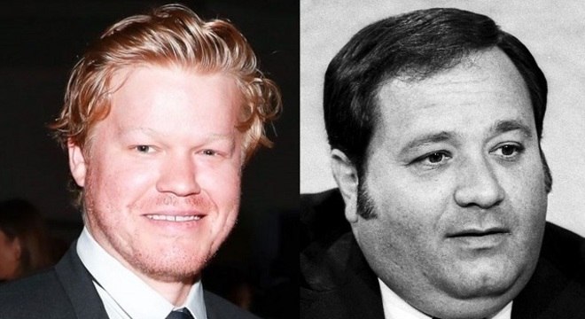 Jesse Plemons interpret o brao direito de Hoffa, Chuckie O'Brien ( dir.)