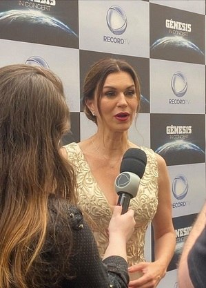 Adriana Garambone nos bastidores do “Gênesis In Concert”