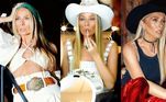 A escova lisinha foi a escolha de Galisteu em composições com bandana e chapéu. O estilo evidencia as cores das mexas da apresentadora e de quebra valorizam a maquiagem!