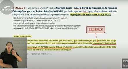 Túlio pede envio para assinatura imediata