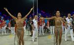 Deborah Secco desfila pelo Salgueiro