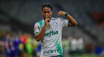 Endrick marcou o gol do título brasileiro do Palmeiras