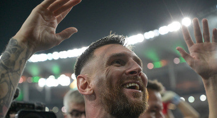 Lionel Messi comemora vitória argentina no Maracanã
