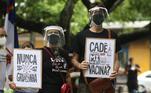 Em Recife (PE), o protesto terá uma caminhada até a avenida Guararapes no centro. Algumas pessoas usam máscaras, mas há aglomerações nos atos pelo país