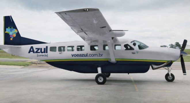 Aeronave da Azul Conecta, como essa, fará o transporte até Angra dos Reis