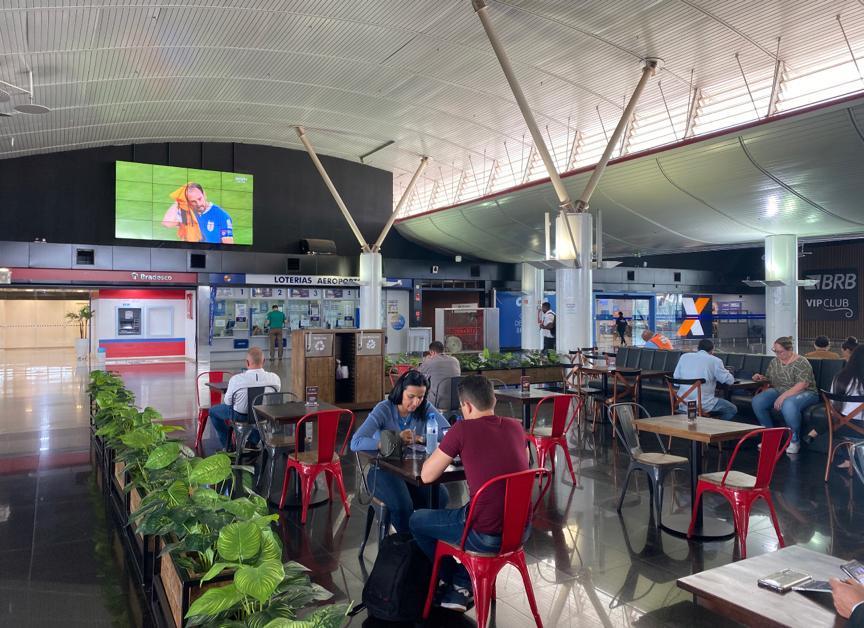 Aeroporto de Brasília: jogos da Copa ao vivo