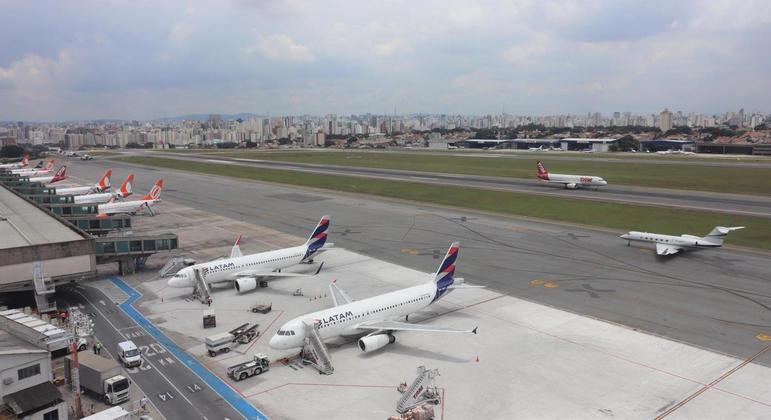 Aeroporto de Congonhas permaneceu fechado por 1h45 após incidente