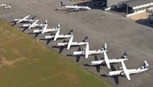 Aeroporto da Pampulha vira estacionamento de aviões