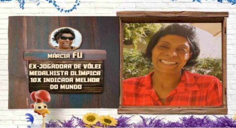 Márcia Fu54 anosEx-atleta e empresáriaNasceu e vive em Juiz de Fora (MG)Conhecida por representar o Brasil na Seleção de vôlei por quase duas décadas, a medalhista olímpica não costuma fugir de um desafio. Márcia foi indicada dez vezes como a melhor jogadora do mundo