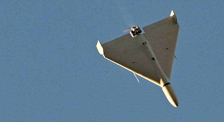 Drone iraniano usado pela Rússia para atacar a Ucrânia