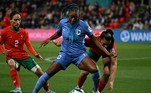No outro jogo do dia, a França enfrentou a seleção do Marrocos e carimbou a vaga nas quartas de final da Copa do Mundo Feminina em grande estilo