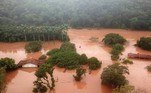 Aerial view showing a flood on January 10, 2022 in the Brazilian municipality of Juatuba, located in the state of Minas Gerais, after extremely heavy rain has fallen in recent days in southeastern Brazil.
Douglas MAGNO / AFP