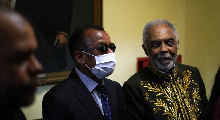 Jorge Benjor foi prestigiar a posse de Gil
